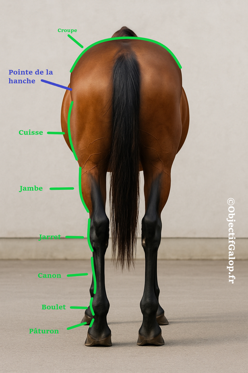 Les parties exterieures du cheval